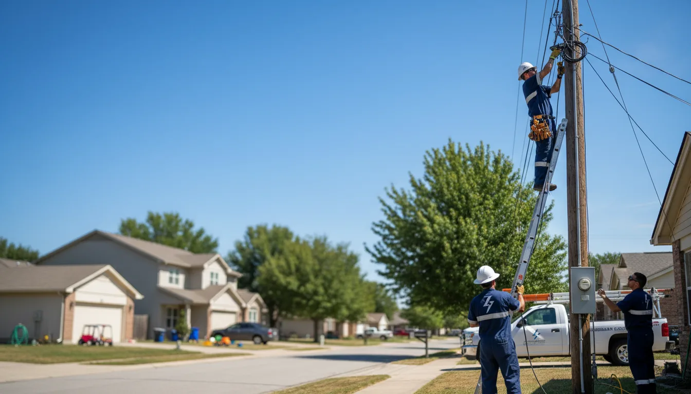 Residential electrician providing installation services in Fenton, IL